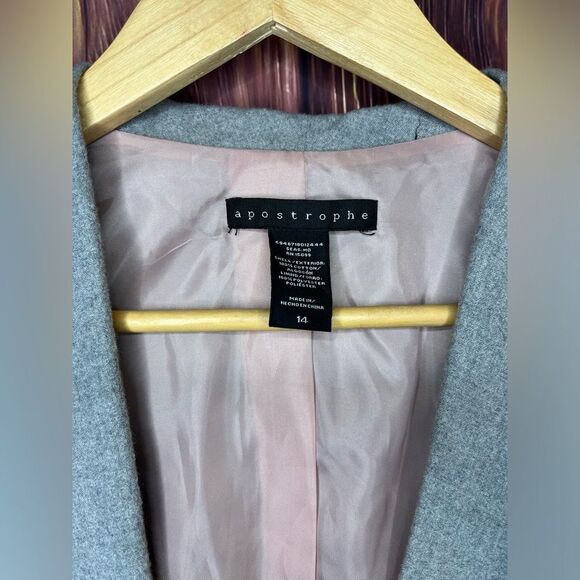 Apostrophe Grey Blazer Size 14 - Picture 3 of 7